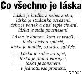 Co vsechno je laska